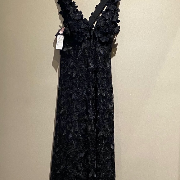 Gamba Paris Black Lace Floral Dress - Picture 2 of 8
